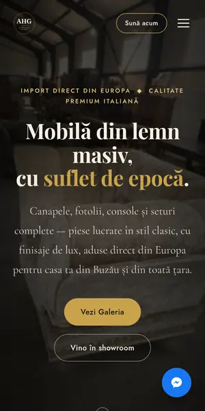 Site mobilă clasică pe telefon
