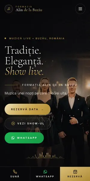 Site formație nuntă pe telefon