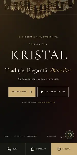Site formație nuntă pe telefon