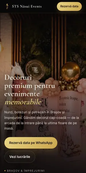 Site evenimente pe telefon