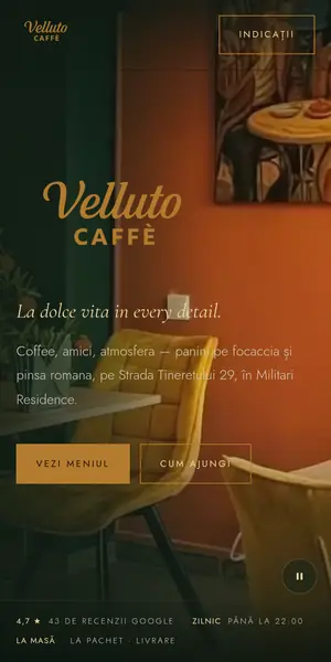 Site cafenea pe telefon