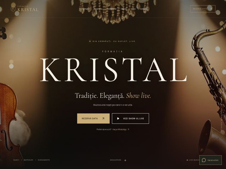 Site Formația Kristal Cernăuți